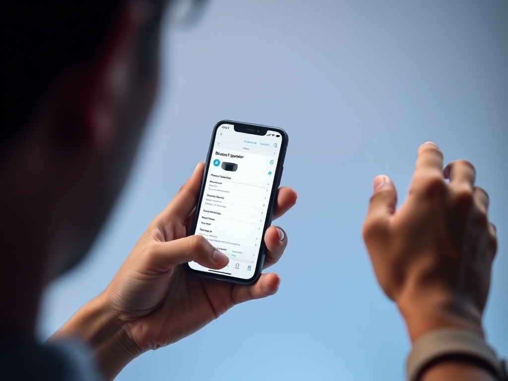 스마트폰 화면에 띄워진 블루투스 스피커 스펙 비교표를 꼼꼼히 확인하며 제품을 고르는 모습